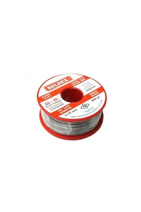 ELEKTRONİK DÜNYASI Soldex 200gr 0,75mm 60/40 Lehim Teli