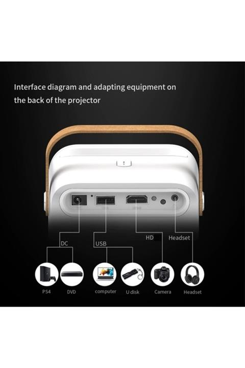 Otto Plus Angel Eye Et30s Smart Android Wifili Şarjlı Projeksiyon Cihazı