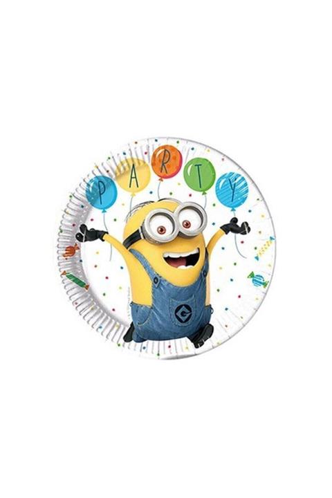 Parti dolabı Minion Balon Partisi Kağıt Tabak