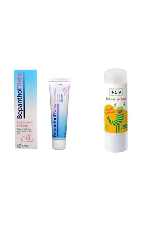 Bepanthol Doğal Kids Lip Balm Orange 6g+ Pişik Kremi 30 Gr