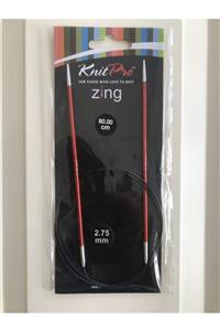 KnitPro Zing 2,75 Mm 80 Cm Misinalı Şiş