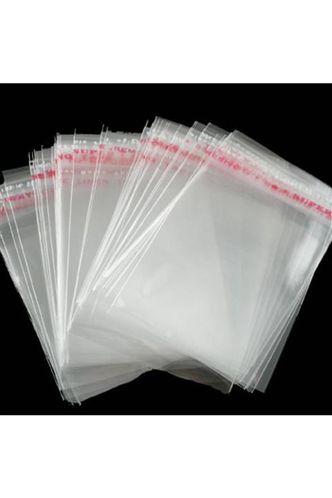 CarpCorn 30x45 5 Cm. (30*50) 50 Adet - Şeffaf Bantlı Yapışkanlı Jelatin Poşet