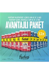 Hatap Değirmenleri Hatap Lüks Un 6 X 1 Kg + Çok Amaçlı Un 6 X 1 Kg Avanatajlı Paket