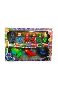 PJMASKS Yeni Sezon Büyük Set Pijamaskeliler Figür Seti 6 Kalekter 3 Araba Lı 9 Lu Set