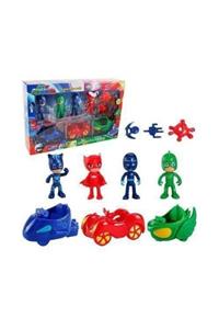 Can Ali Toys Pj Mask Pija Maskeliler Arabalı Figür Oyuncak 9 Parça Set