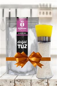 Doğaltuz Tuz  Karabiber Değirmeni ve Orijinal Çankırı Kaya Tuzu Öğütme 1 kg