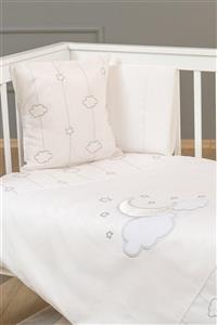 Funna Baby Funnababy Nevresim Takımı Luna Chic 4 Parça 100 Cm X 150 Cm Beyaz /