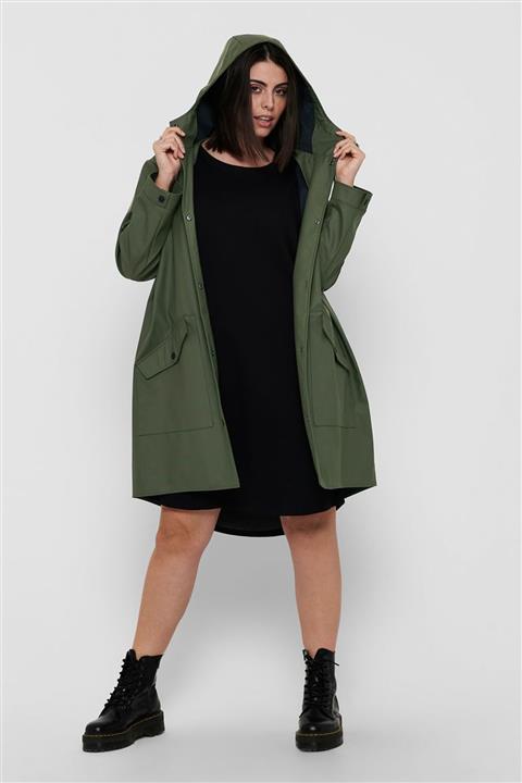 Only Kadın Haki Uzun Yağmurluk