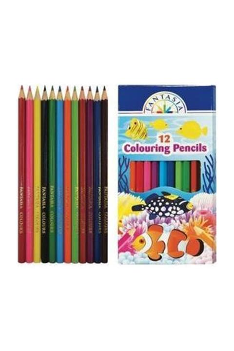 Faber Castell Fantasia 12 Renk Tam Boy Boya Kalemi