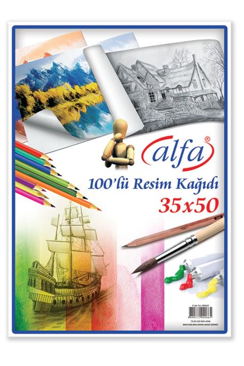 Alfa 100'lü 35x50 Resim Kağıdı