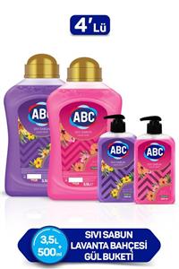 ABC Sıvı Sabun 3500 + 500 ml (Gül+Lavanta) x 2 Adet