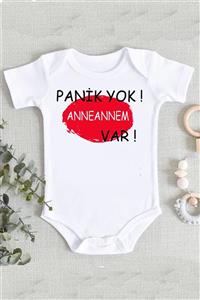 hamiletshirtum Anneanne Panik Yok Anneannem Var Organik Baskılı Zıbın Body