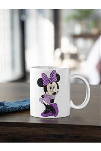 Kio Tasarım Mickey Mouse Mine Disney Baskılı Kupa Beyaz Porselen Kahve Çay Yeni Yıl Yılbaşı Hediyesi Mug