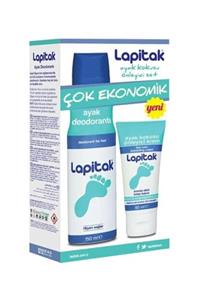 Lapitak Ayak Kokusu Önleyici Krem 60 ml + Ayak Deodorantı 150 ml  Set