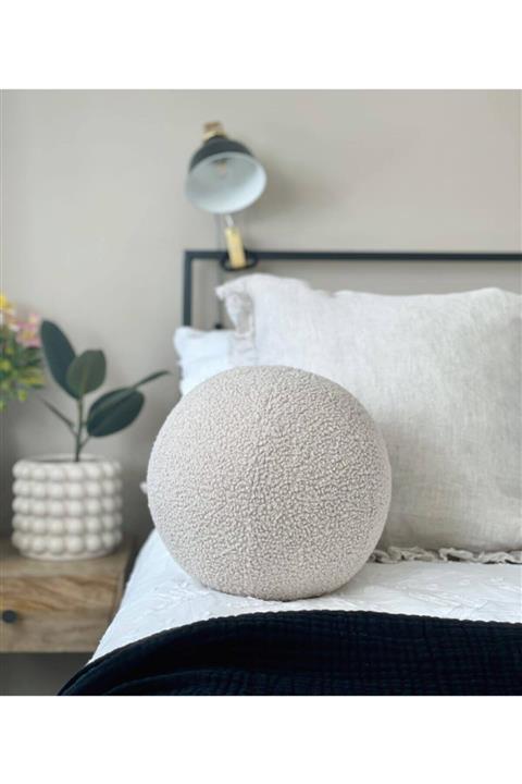 NYLife Teddy Top Yastık Ekru Büyük