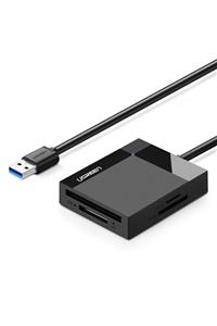 Schulzz Ugreen Usb 3.0 Sd, Micro Sd, Ms, Cf Uyumlu Kart Okuyucu 50 Cm