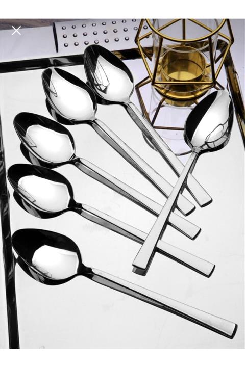 Eymenim Paslanmaz 6 Lı Çelik Çay Kaşığı