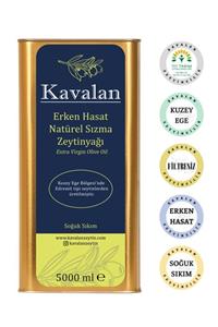 Kavalan Iyi Tarım Uyg. Yeni Sezon 5 Lt Kuzey Ege Erken Hasat Soğuk Sıkım Natürel Sızma Zeytinyağı 2021-22