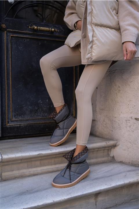 ANGELİNA JONES Teemo Kadın Gri Paraşüt Kumaş Bot