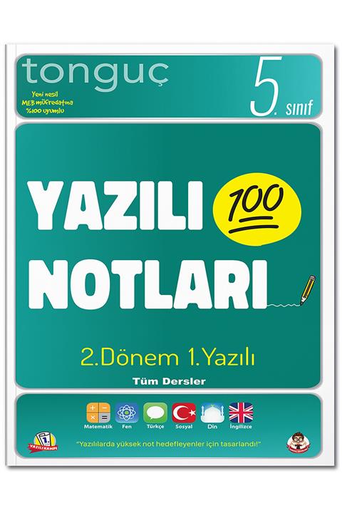 Tonguç Yayınları 5. Sınıf Yazılı Notları 2. Dönem 1. Yazılı