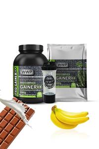 WWP Pro Complex Gaıner ++ Paket X2 2500 Gr (50 Servings) Banana/chocolate Flavor + Shaker