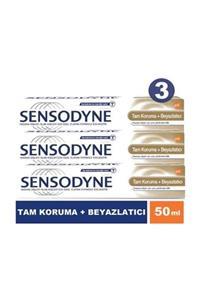 Sensodyne Tam Koruma+beyazlatıcı Diş Macunu 50 Ml *3 Adet