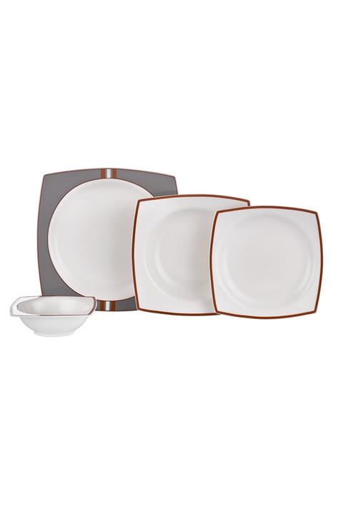 Neva Grizay Bulut 24 Parça Kare Yemek Takımı N2842