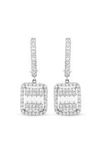 Barok Diamond Baget Pırlanta Küpe 1.17 Ct. E Vs 14k