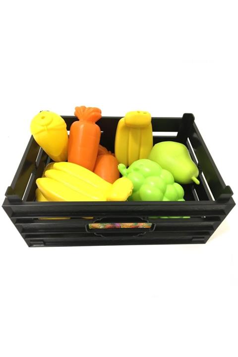 akids Meyve Sebze Kasası 9 Parça Oyuncak Akıds