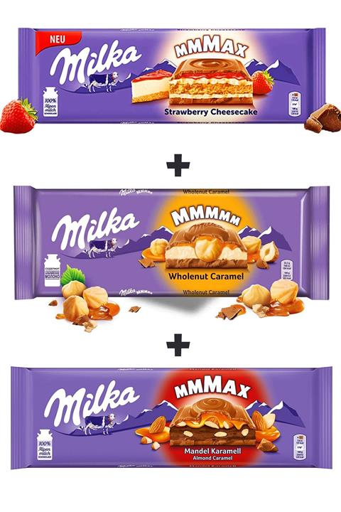Milka Mmmax Üçlü Çikolata Bar Seti (300 Gr X 3)