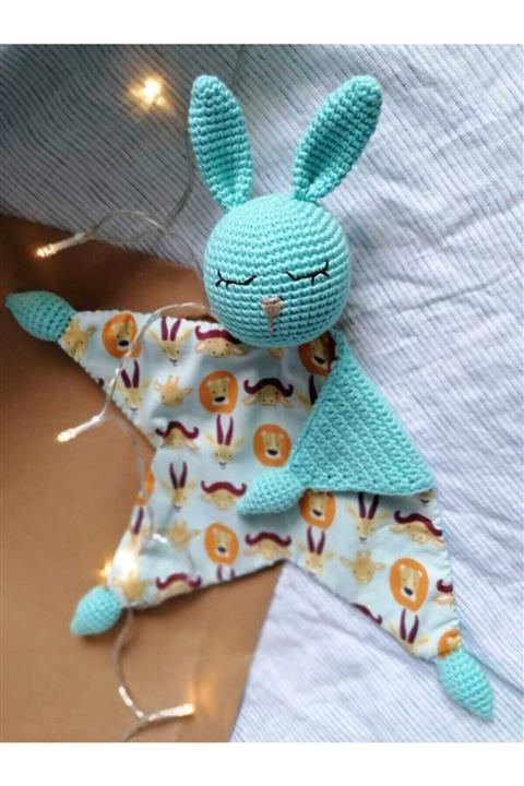 Sihirlihalka Mavi Amigurumi Tavşan Uyku Arkadaşım