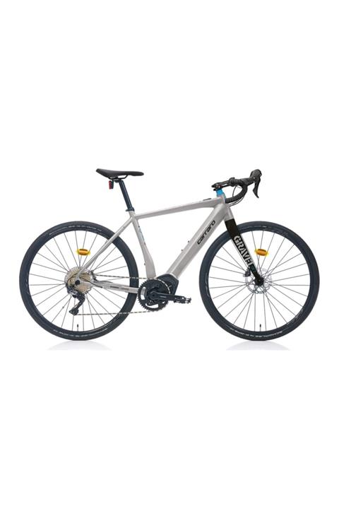 Carraro Gravel Ge 5.0 520h 11 Vites E5000 Grx810 Hd Mat Gümüş-siyah-mavi Elektrikli Gravel Bisiklet