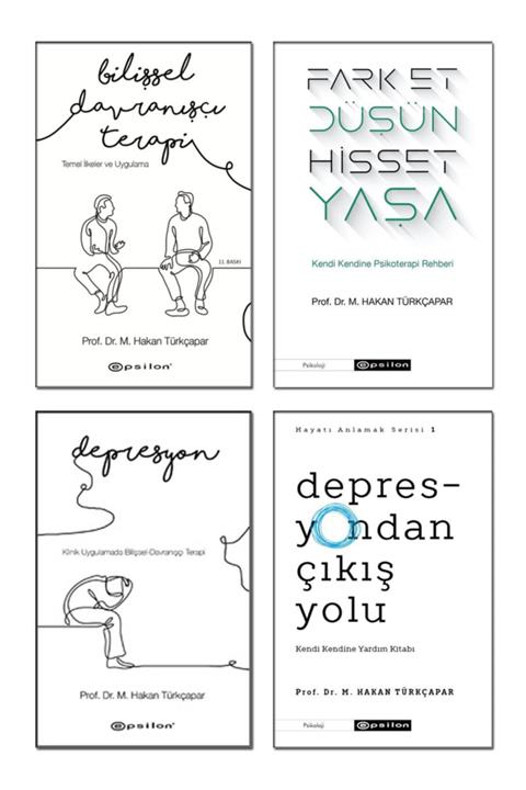 Betonsu Tasarım Bilişsel Davranışçı Terapi + Fark Et Düşün Hisset + Depresyon + Depresyondan Çıkış / Hakan Türkçapar