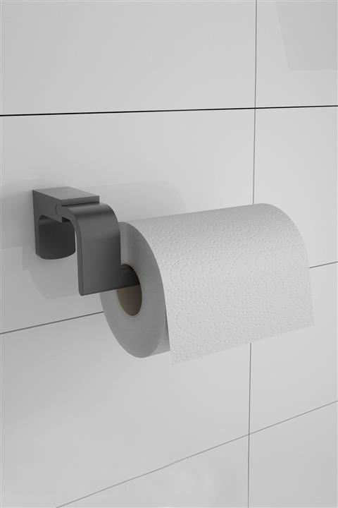 MVP Neux Mat Siyah Tuvalet Kağıtlığı