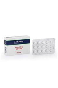 Dermoskin Medohbiotin 2,5 Mg 60 Tablet (Saç, Cilt ve Tırnak Güçlendirici Vitamin) Biotin Gıda Takviyesi