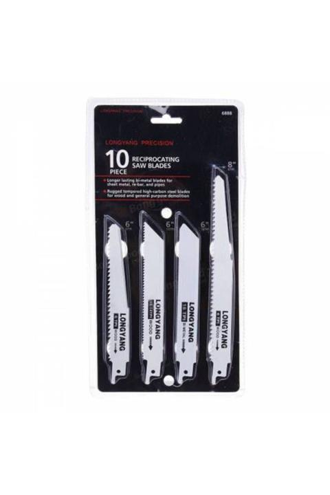 Longyin Tilki Kuyruğu Testere Bıçakları 10 Parça Ağaç Metal Testere