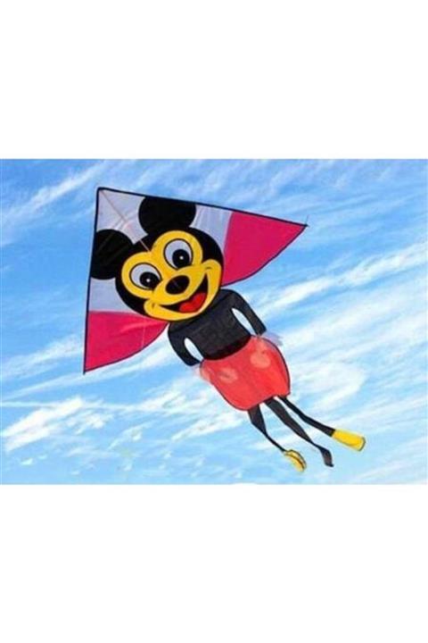 Hakan Çanta Dev Boy Mickey Mouse Uçurtma 210 cm Çap Ip Dahil