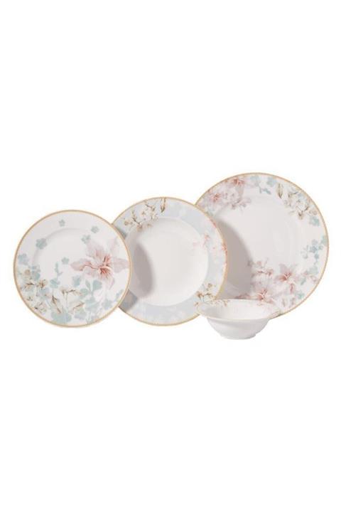 KORKMAZ Vanessa Collection 24 Parça Yuvarlak Yemek Takımı A8877