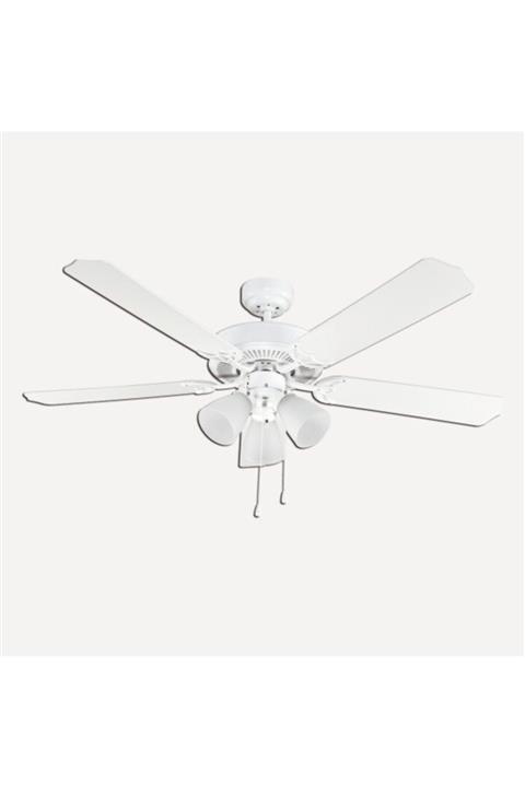 ASNORM Beyaz Tavan Vantilatörü 132cm 65w