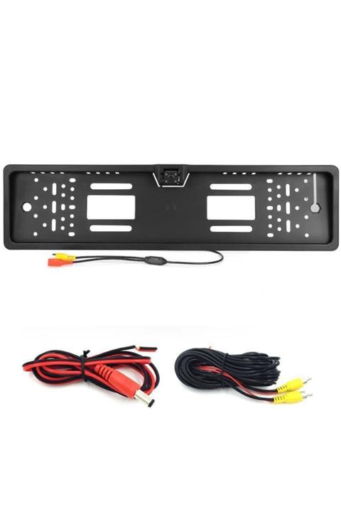 Yekoto Tüm Araçlara Uyumlu Geri Görüş Plakalık Kamera 4 Led Aydınlatma Gece Görüşlü