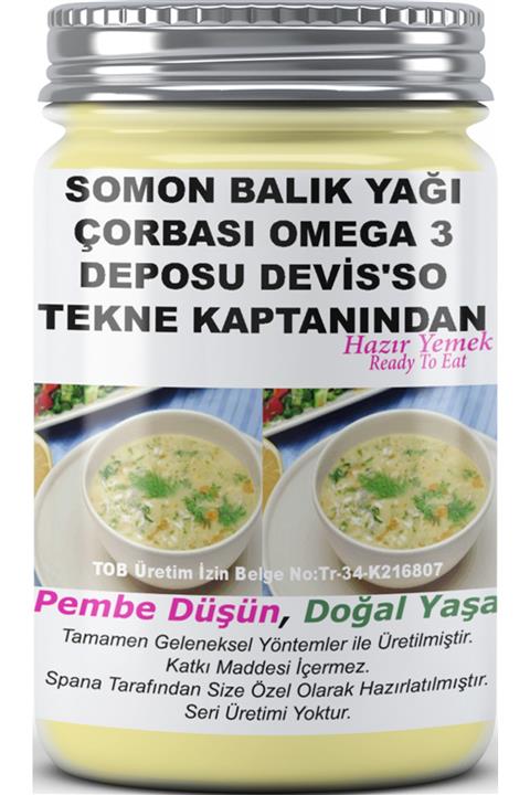 SPANA Somon Balık Yağı Çorbası Omega 3 Deposu Devis'so Tekne Kaptanından Ev Yapımı Katkısız 330gr