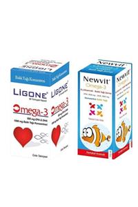 Ligone Omega-3 Softjel + Newvit Omega-3,d3 Vitaminli Şurup 150 Ml