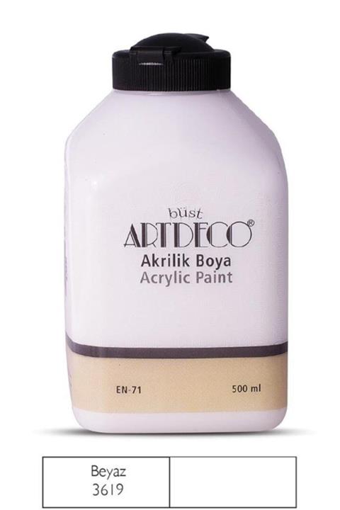 Artdeco Akrilik Boya 500 ml - Beyaz--
