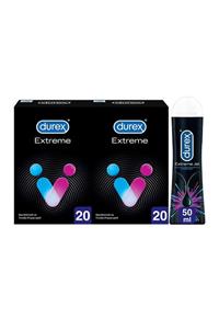 Durex Extreme Geciktiricili 40’lı Prezervatif + Extreme Jel