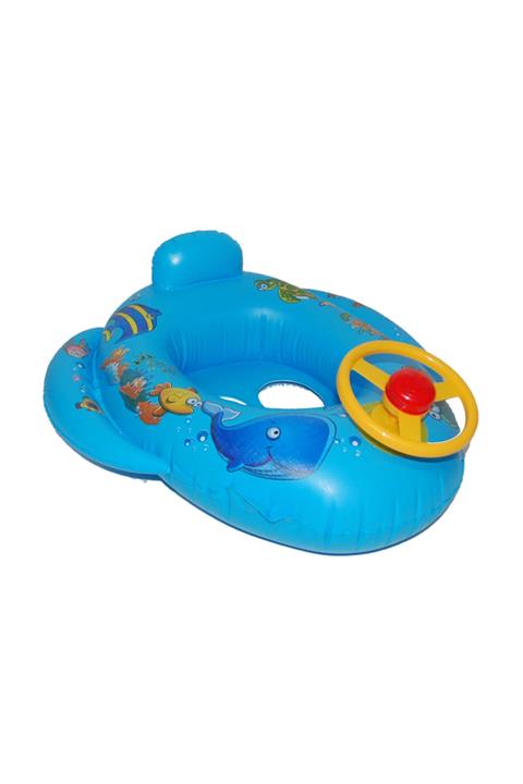 elife shop Es1059 Tutunmalı Büyük Boy Şişme Havuz & Plaj Oyuncağ Su Altı Temalı Araba Figür 70 Cm X 55 Cm.