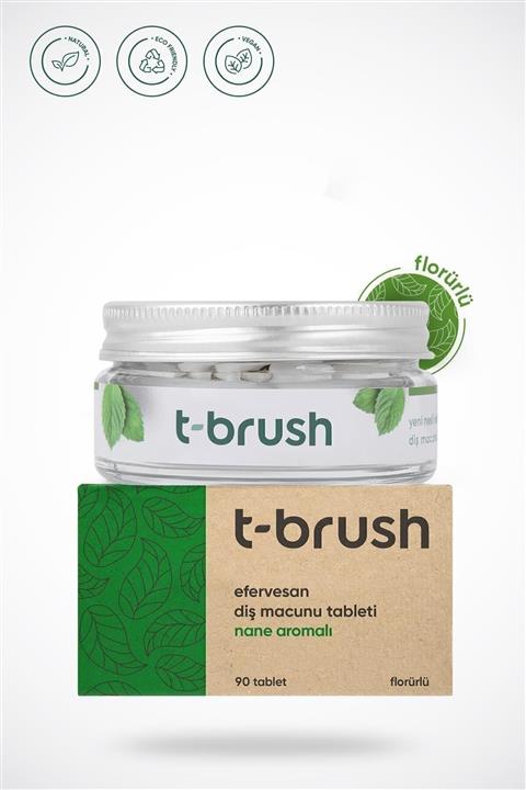 TBRUSH Nane Aromalı Diş Macunu Tableti Florürlü