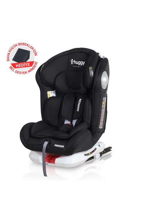 Huggy Armor Rotate360° Dönebilen 0-36 Isofix Yatarlı Oto Koltuğu