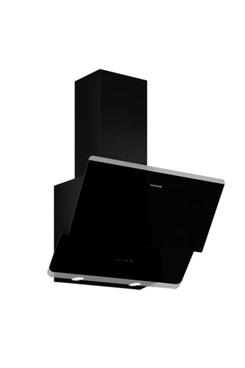 Silverline 3490 Oslo 90 cm Siyah Cam Davlumbaz