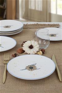 Keramika Sunflower Pasta Tabağı 20 cm 6 Adet -20265
