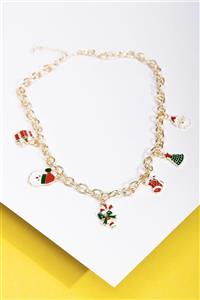 New Obsessions Christmas Yılbaşı Figürlü Charm Sallantılı Kolye